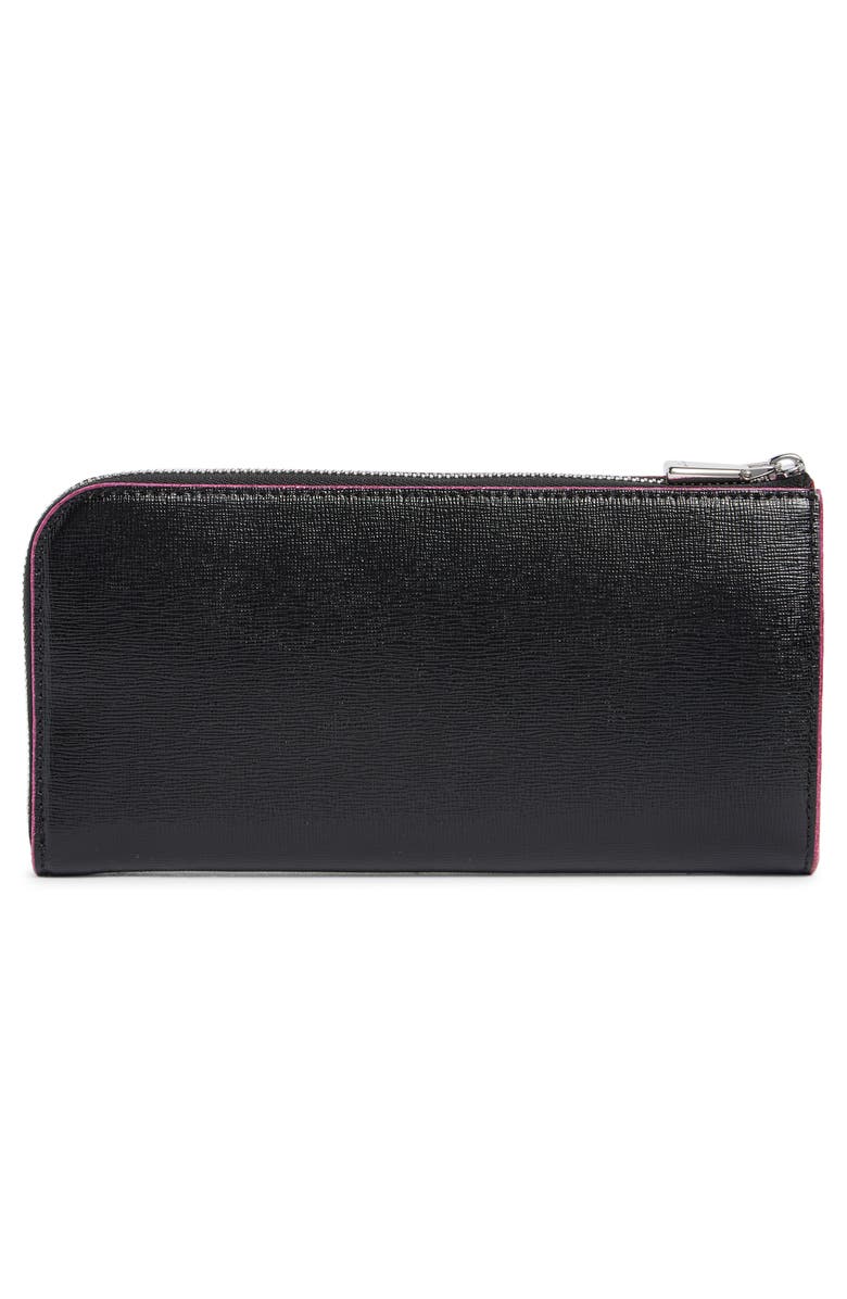 Kate Spade New York devin glitter zip wallet, Alternate, color, Black Multi
