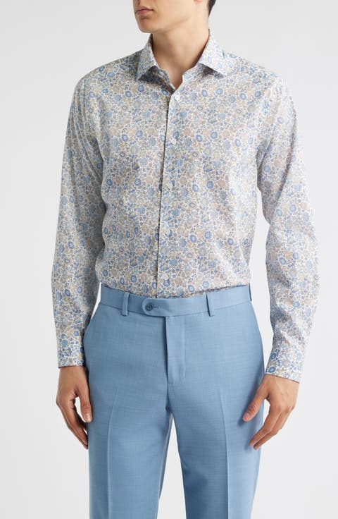 Bourget Floral Cotton Button-Up Shirt