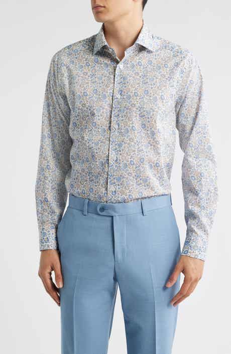 Jack Victor Bourget Floral Cotton Button-Up Shirt