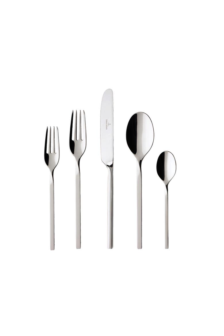 NewWave 20 Piece Place Setting Flatw, Alternate, color, silver/platinum