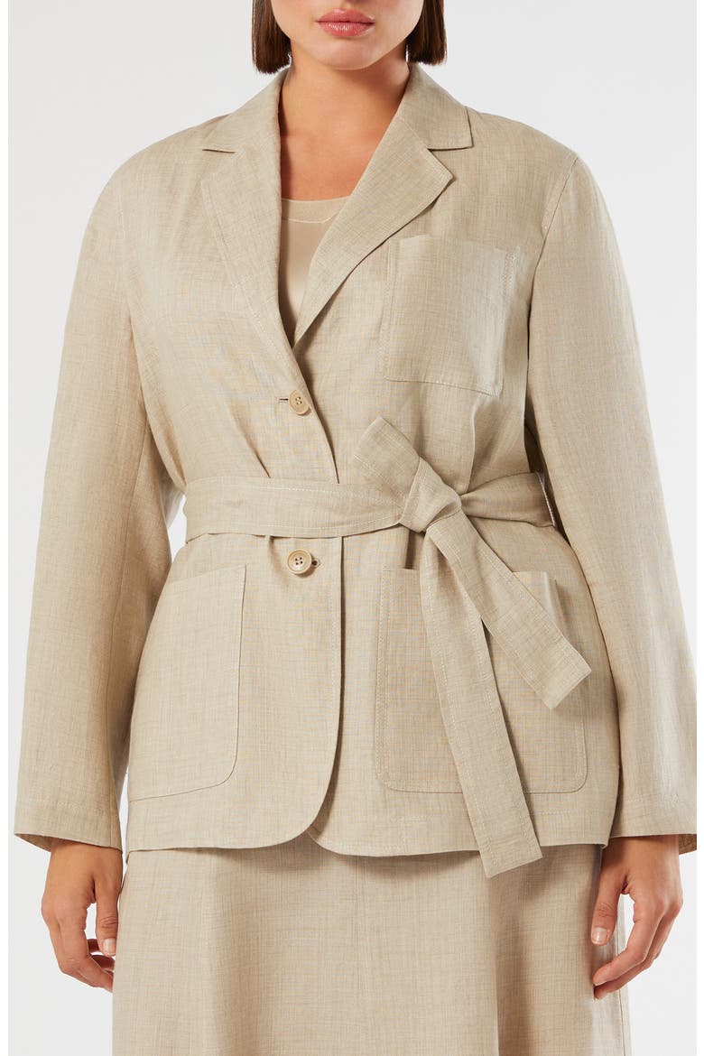 Gioia Linen Jacket, Main, color, SAND