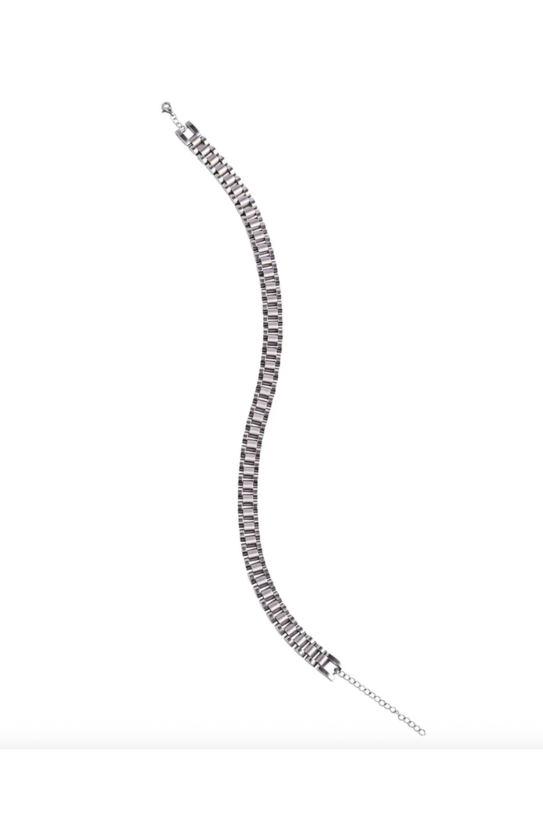 KATE BARTON Watch Band Choker, Alternate, color, Silver