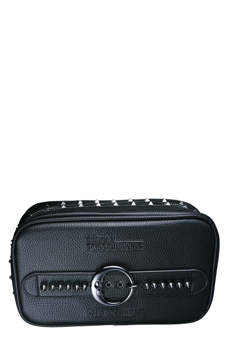 x 'Edward Scissorhands' Hold Me Makeup Bag, Main, color, BLACK