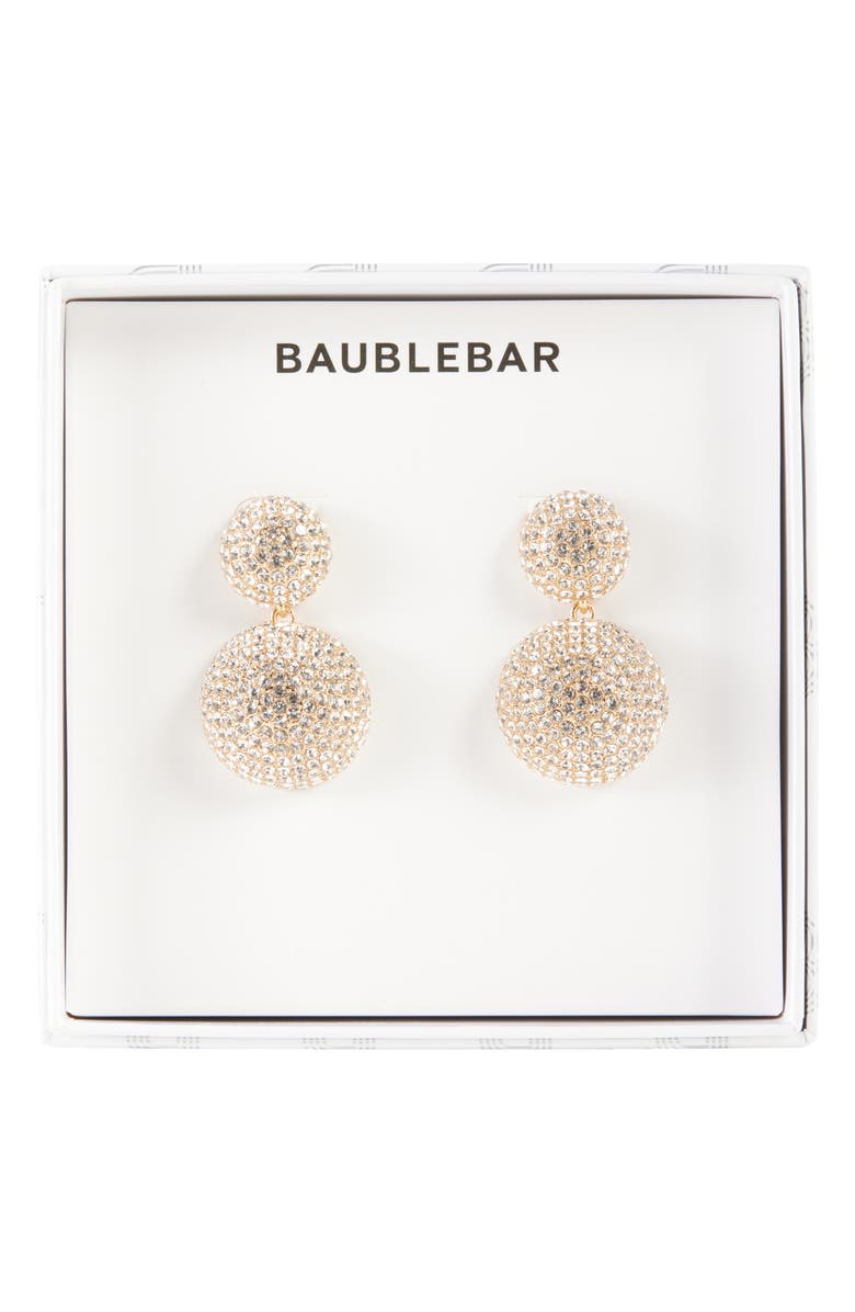 BaubleBar The Classic Statement Drop Earrings, Alternate, color, Clear