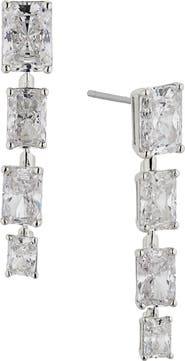 Nadri Isle Linear Cubic Zirconia Drop Earrings