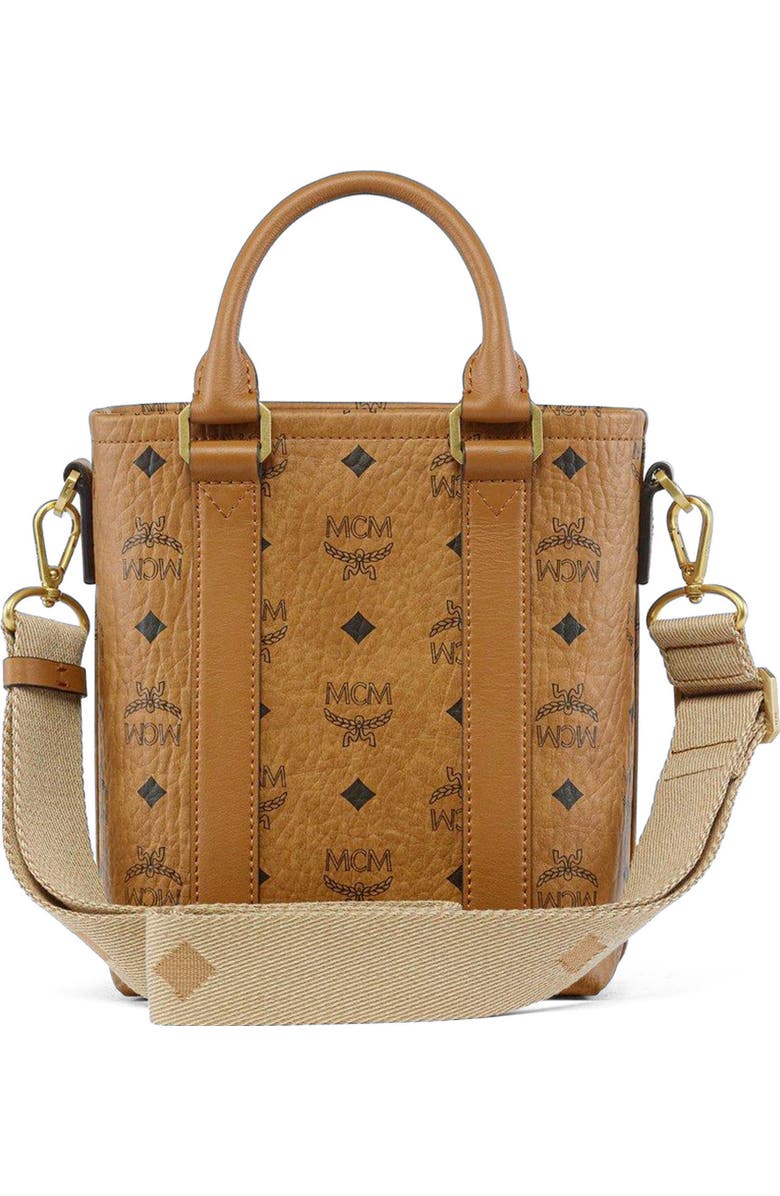 MCM Aren N/S Tote in Visetos, Alternate, color,