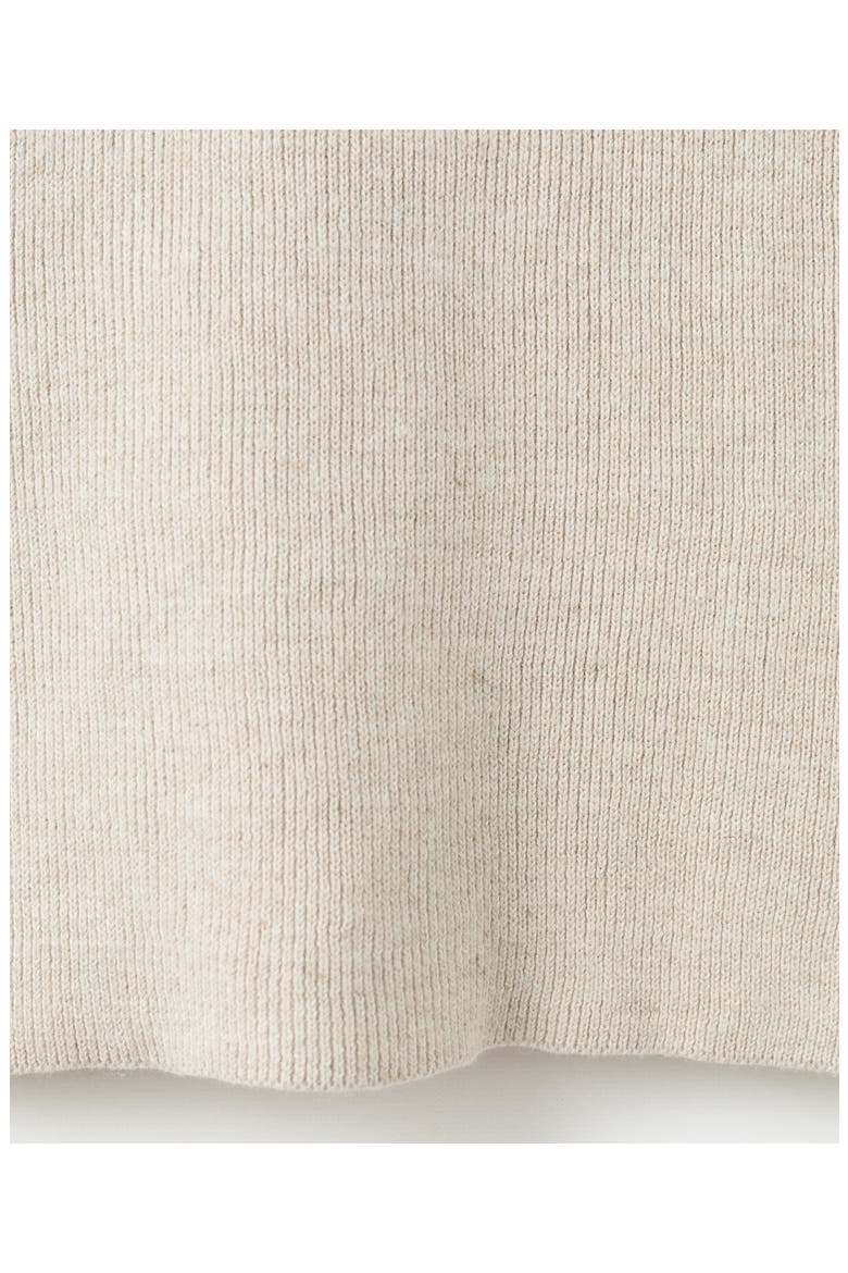 Cotton Blend Sweater Vest, Alternate, color, BEIGE