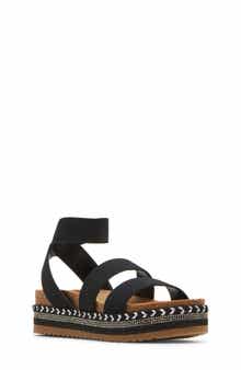 Steve Madden Kids' Jcharisa Ankle Strap Espadrille Platform Sandal