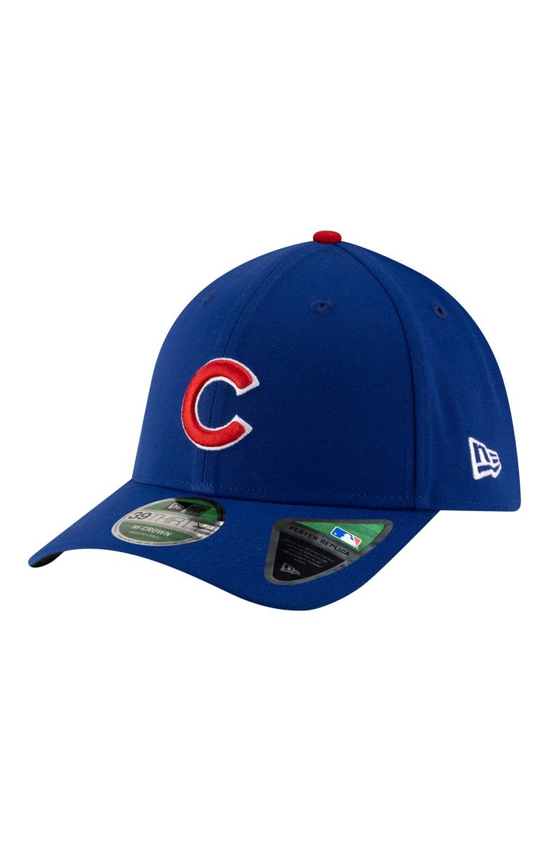 New Era Men's New Era  Royal Chicago Cubs  Player Replica 39THIRTY M-Crown Flex Hat, Main, color, Royal