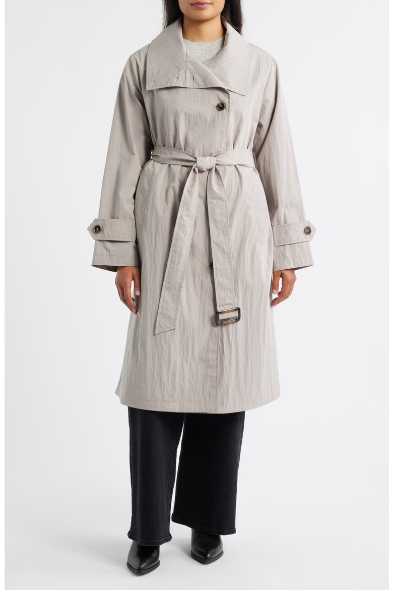 Cotton Blend Trench Coat, Main, color, ASH
