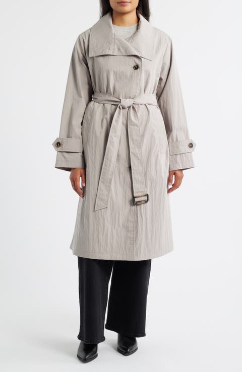 Cotton Blend Trench Coat