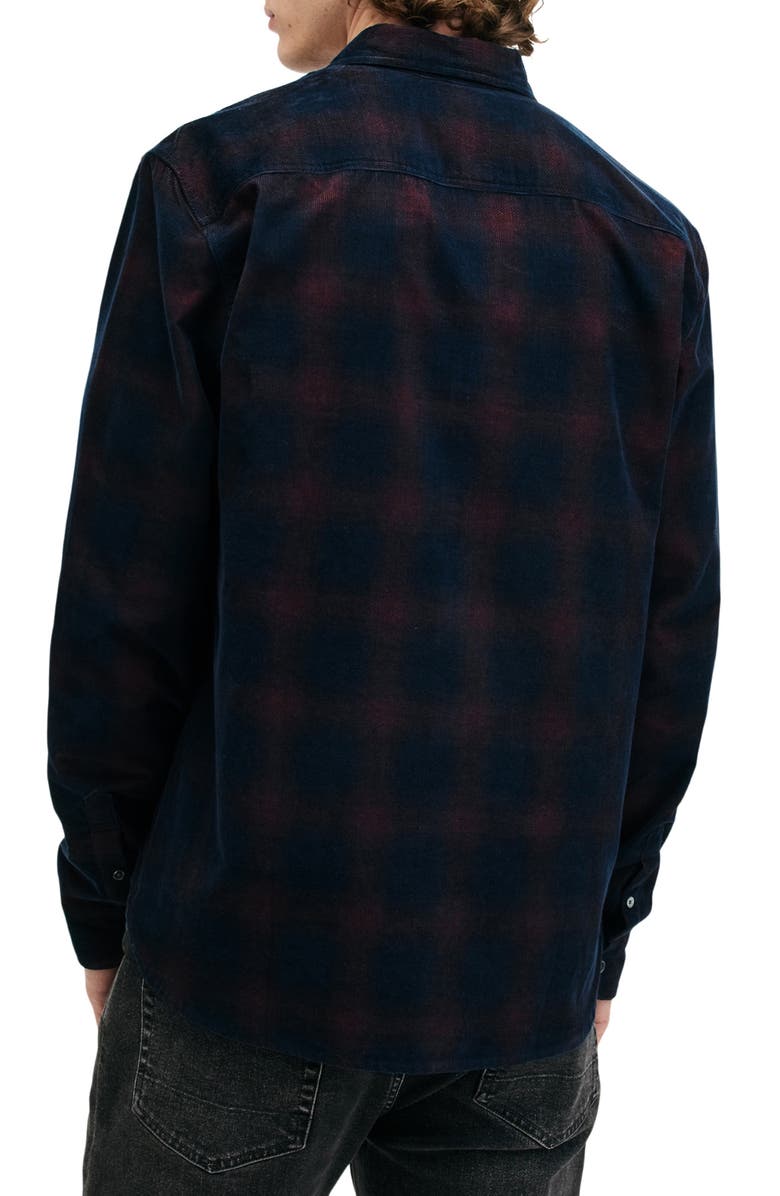 AllSaints Daybreaker Plaid Cotton Button-Up Shirt, Alternate, color,