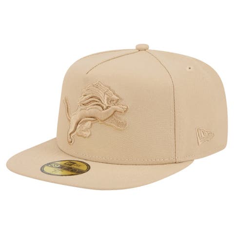 Men
s New Era  Light Beige Detroit Lions Color Pack A-Frame 59FIFTY Fitted Hat