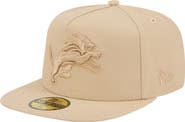 New Era Men's New Era  Light Beige Detroit Lions Color Pack A-Frame 59FIFTY Fitted Hat