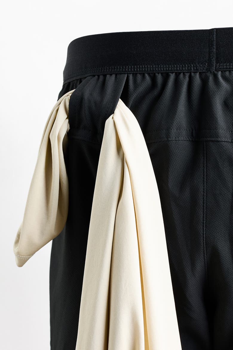 Double-layered Sports Shorts With Drymove, Alternate, color, Black