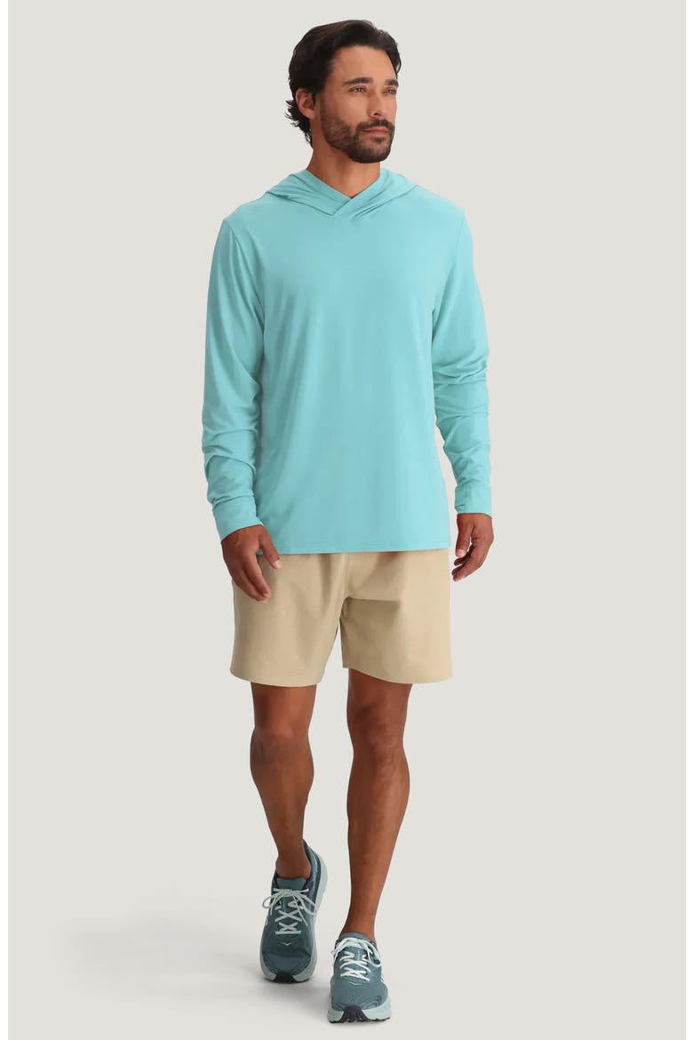 Elevate Lightweight Performance Hoodie, Alternate, color, BAHAMA BLUE
