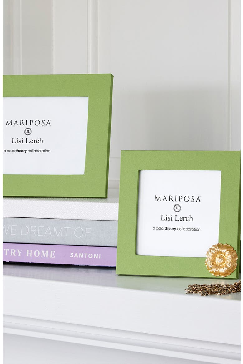 Flower Meadow 4 x 4-Inch Picture Frame, Alternate, color, GREEN