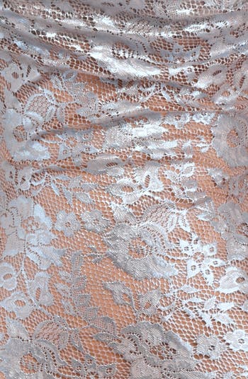 Azzurra Metallic Lace Body-Con Gown