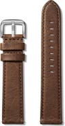 Shinola Grizzly Interchangeable Leather Watchband, 20mm