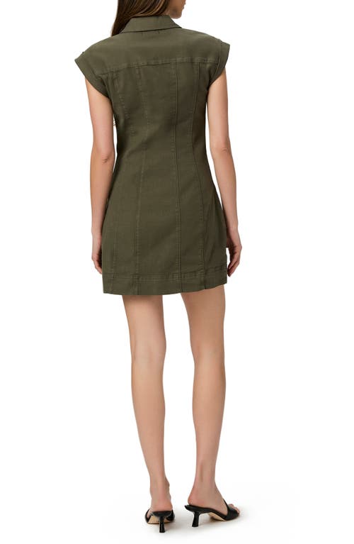 Shop Paige Dekalb Denim Dress In Vintage Forester Green