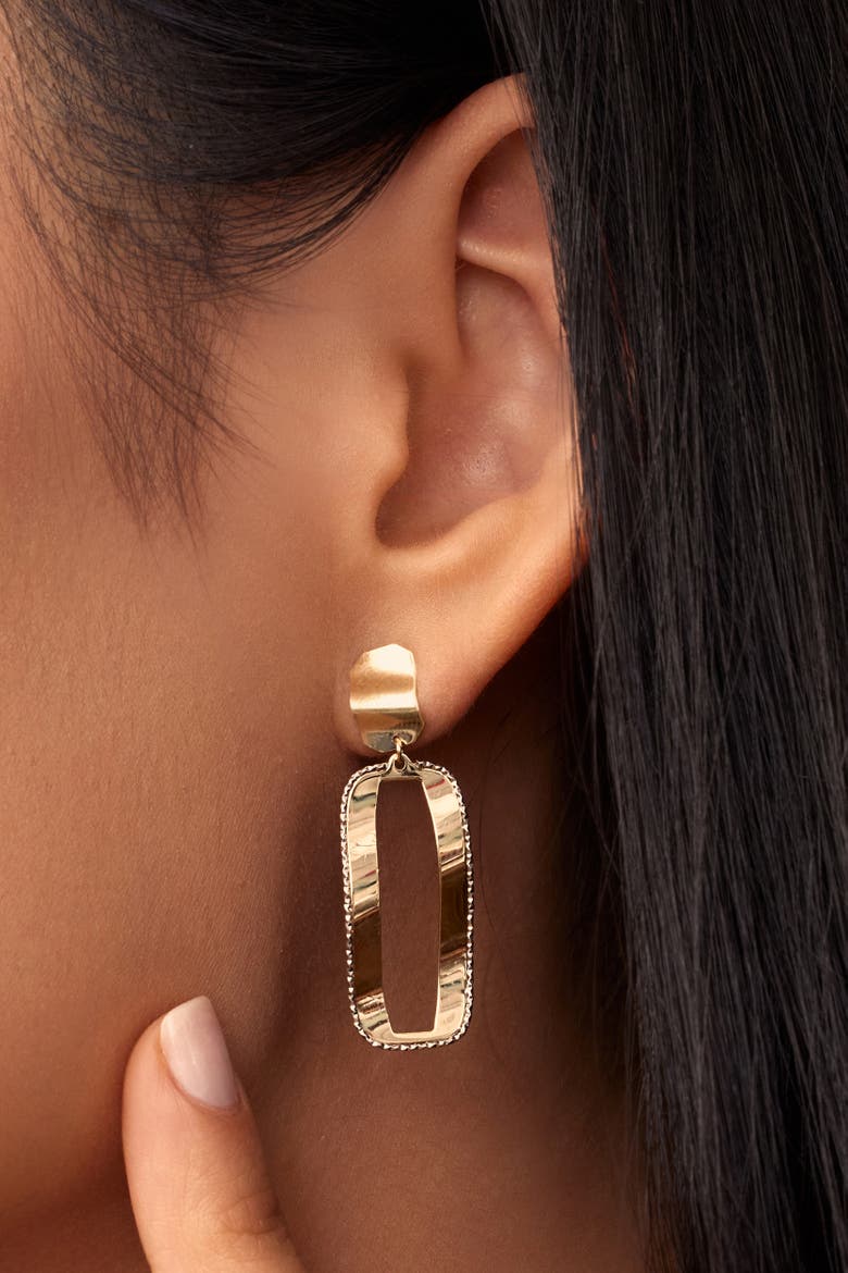 14K Gold Bellissima Drop Earrings, Alternate, color, Yellow Gold