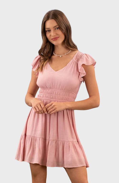 BLU PEPPER BLU PEPPER TIERED MINIDRESS