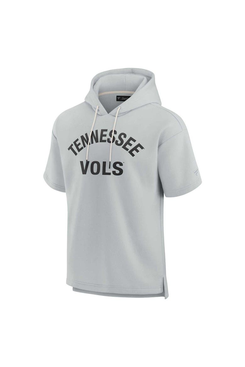 Unisex Fanatics Gray Tennessee Volunteers Elements Super Soft Fleece Short Sleeve Pullover Hoodie, Alternate, color, Gray