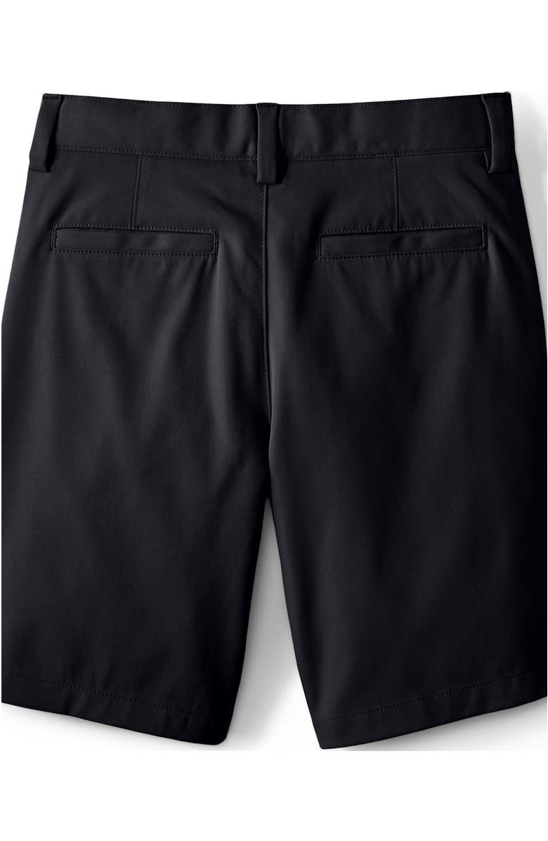 Lands' End Boys Husky Active Performance Chino Shorts, Alternate, color, Black
