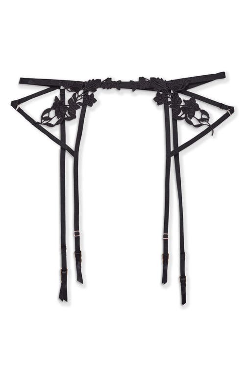 Etam Devoilee Garter Belt In Black