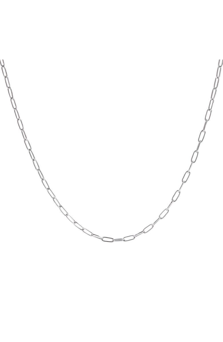 Alex and Ani Paperclip Layering Necklace, Main, color, Silver