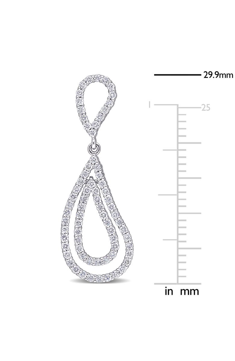 Julianna B. Diamond Dangle Earrings 14k White Gold, Alternate, color, 