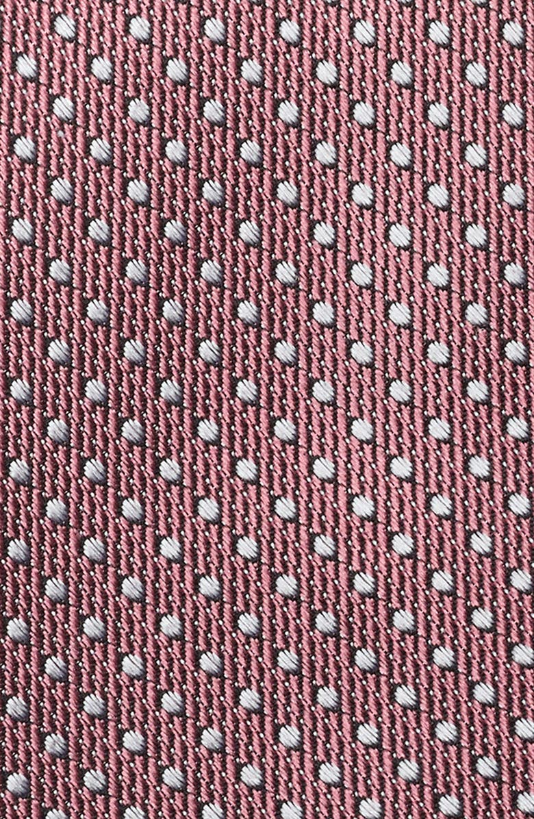 Nordstrom Tepper Dot Cotton Jacquard Tie, Alternate, color, Pink