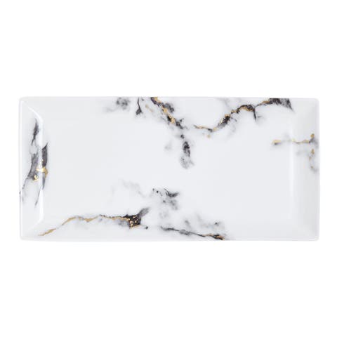 Marble Venice Fog 13 Inch Sandwich/ Cake Tray