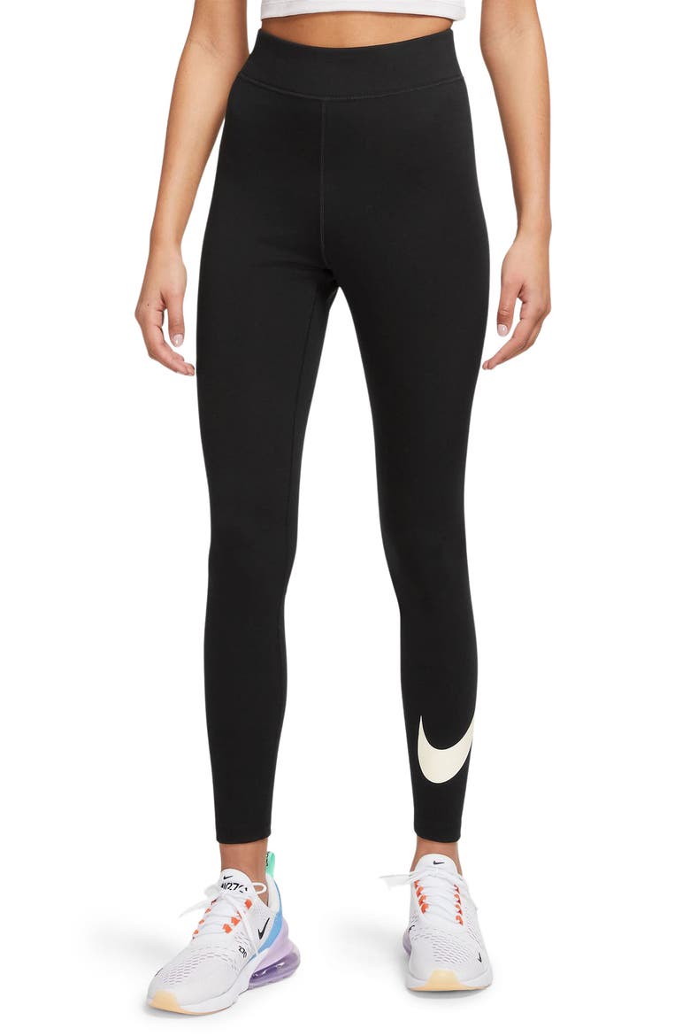 Sportswear Classics High Waist Leggings, Main, color, 010BLACK/ SAIL