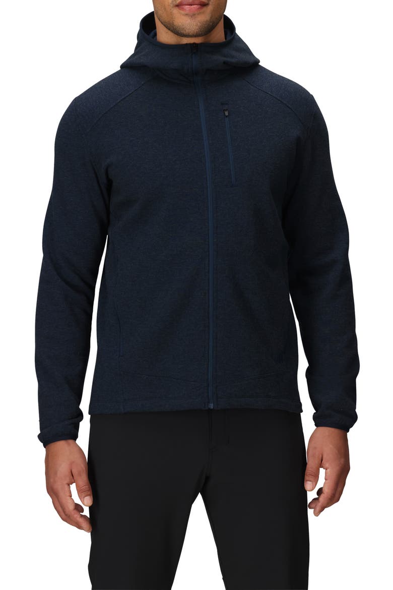 Crescent Fleece Hooded Jacket, Main, color, DARK NAVY