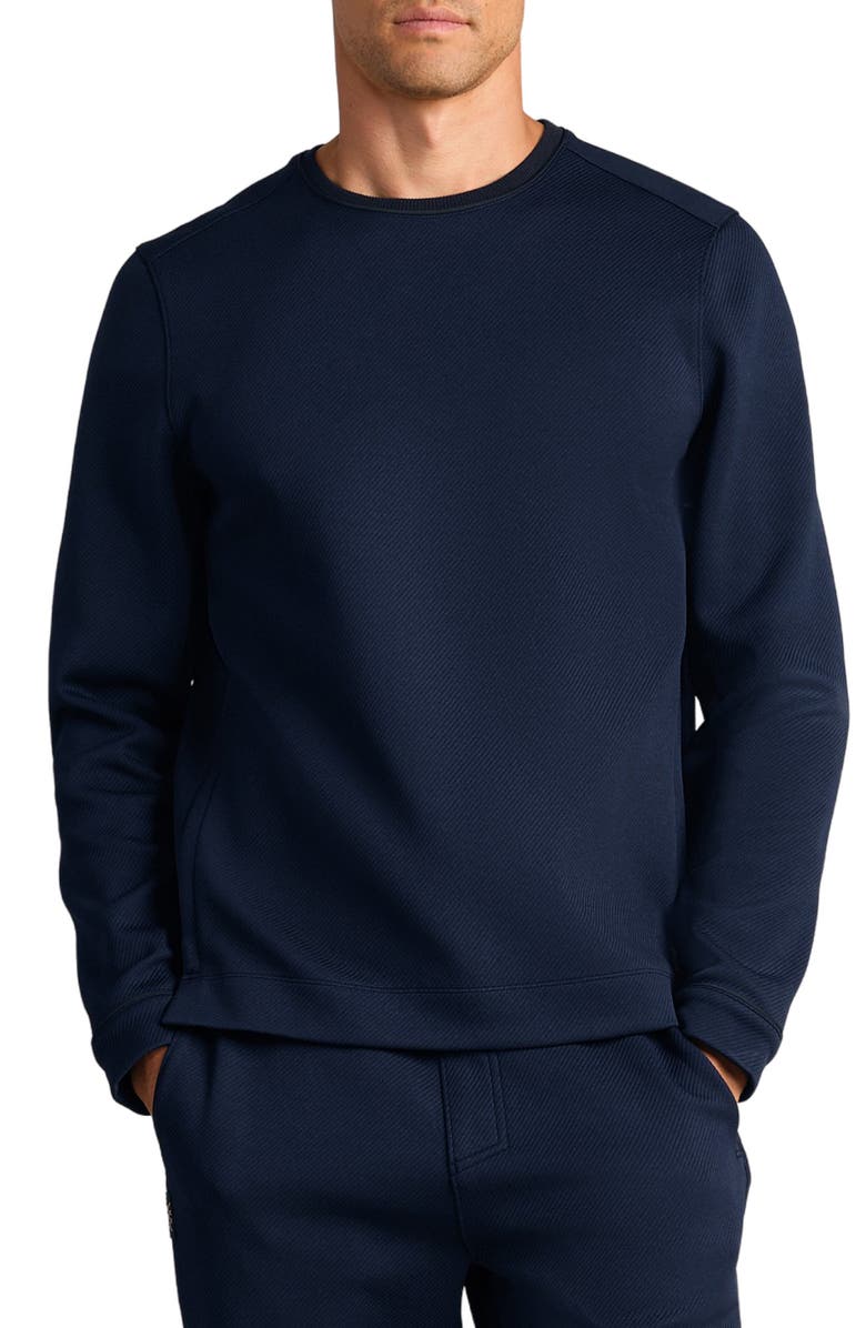 Rhone Quantum Crewneck Sweatshirt, Main, color, True Navy