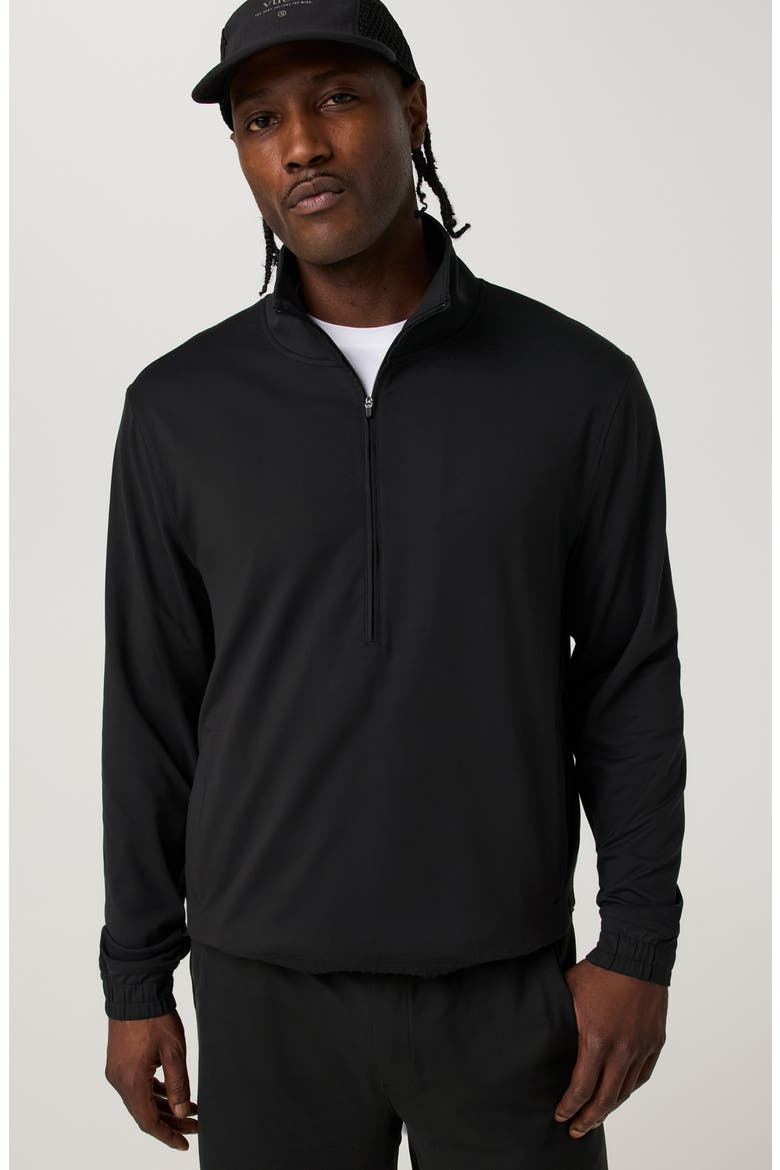 Ponto Re/Actv Half Zip Pullover, Alternate, color, BLACK