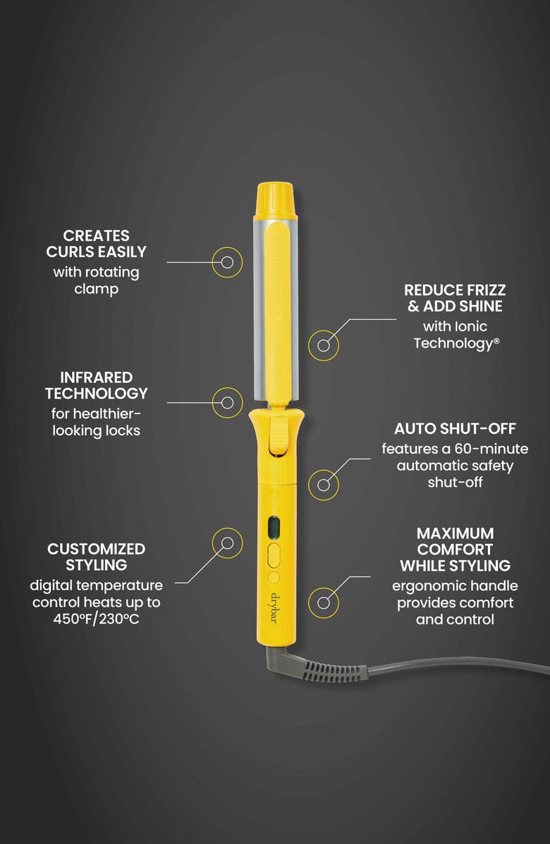 Drybar 3-Day Bender 1.25-Inch Rotating Digital Curling Iron, Alternate, color,