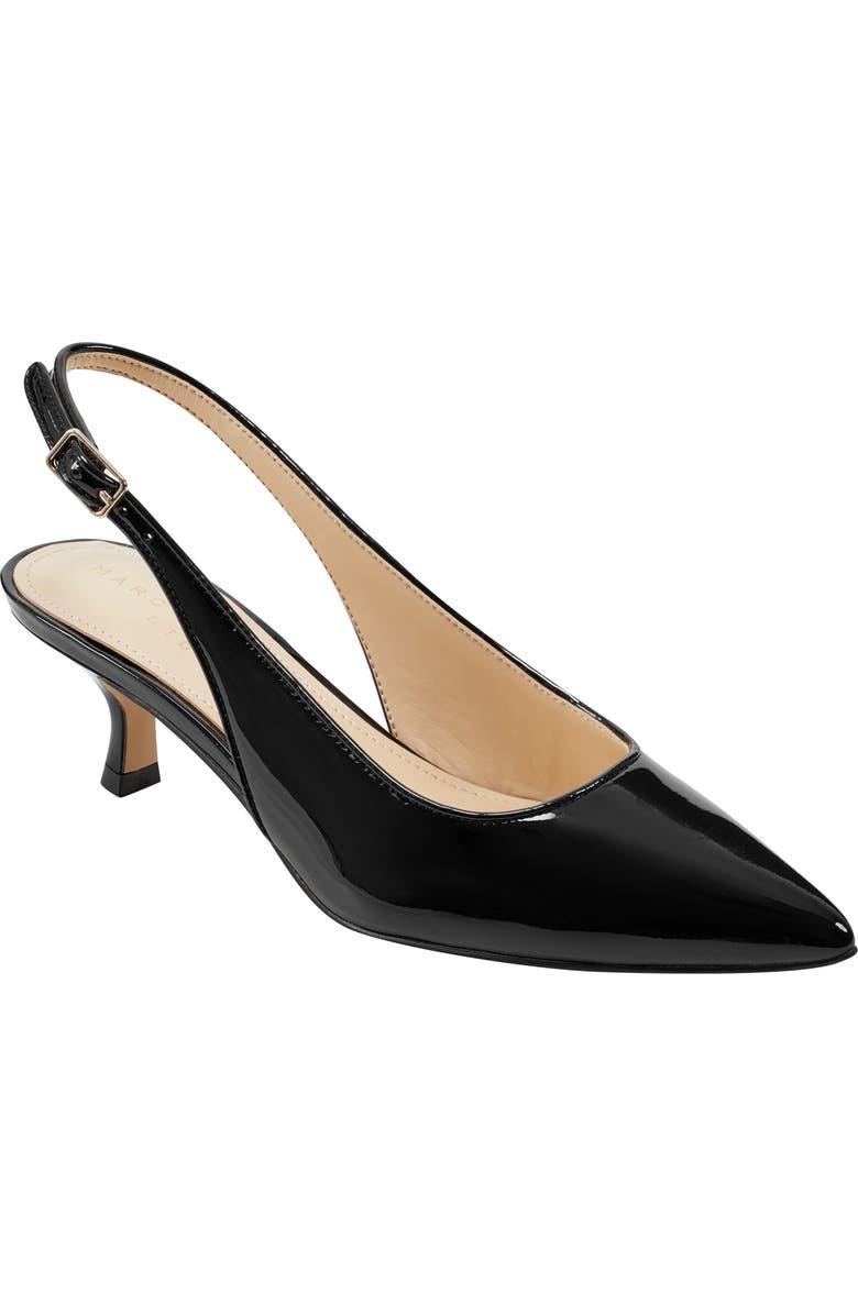 Marc Fisher LTD Larysa Pointed Toe Kitten Heel Slingback Pump, Main, color,