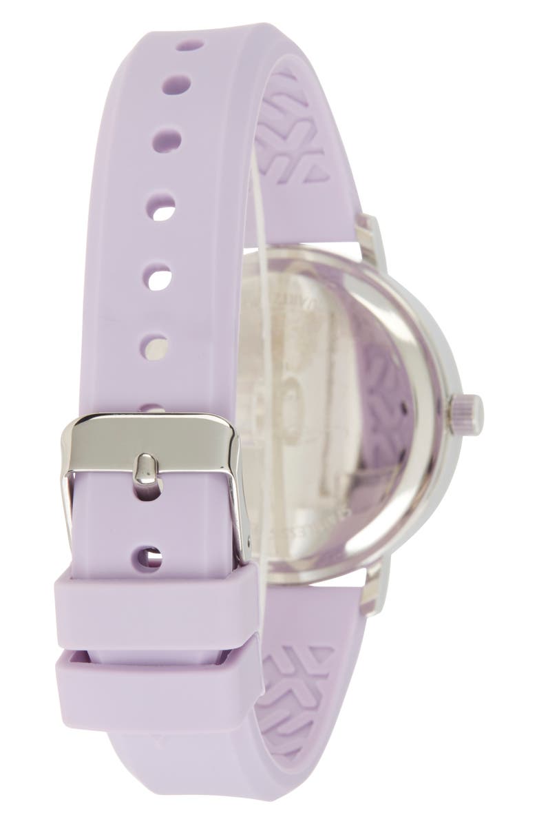 Ed Hardy x Ed Hardy Silicone Strap Watch, 38mm, Alternate, color, Matte Light Purple