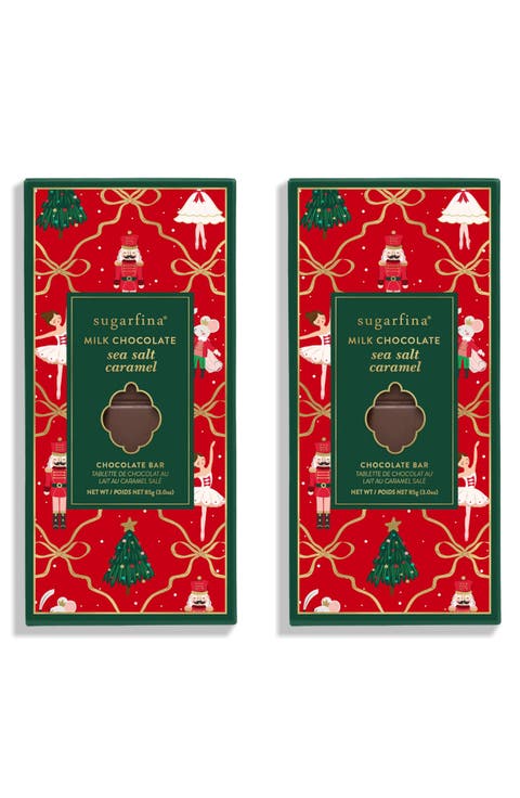 Set of 2 Milk Chocolate Sea Salt Caramel Bars
