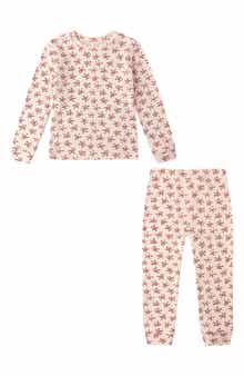 Holly Berry Print Cotton 2-Piece Pajama Set