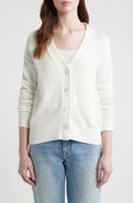 CISSA Button-Up Cotton Wrap Cardigan