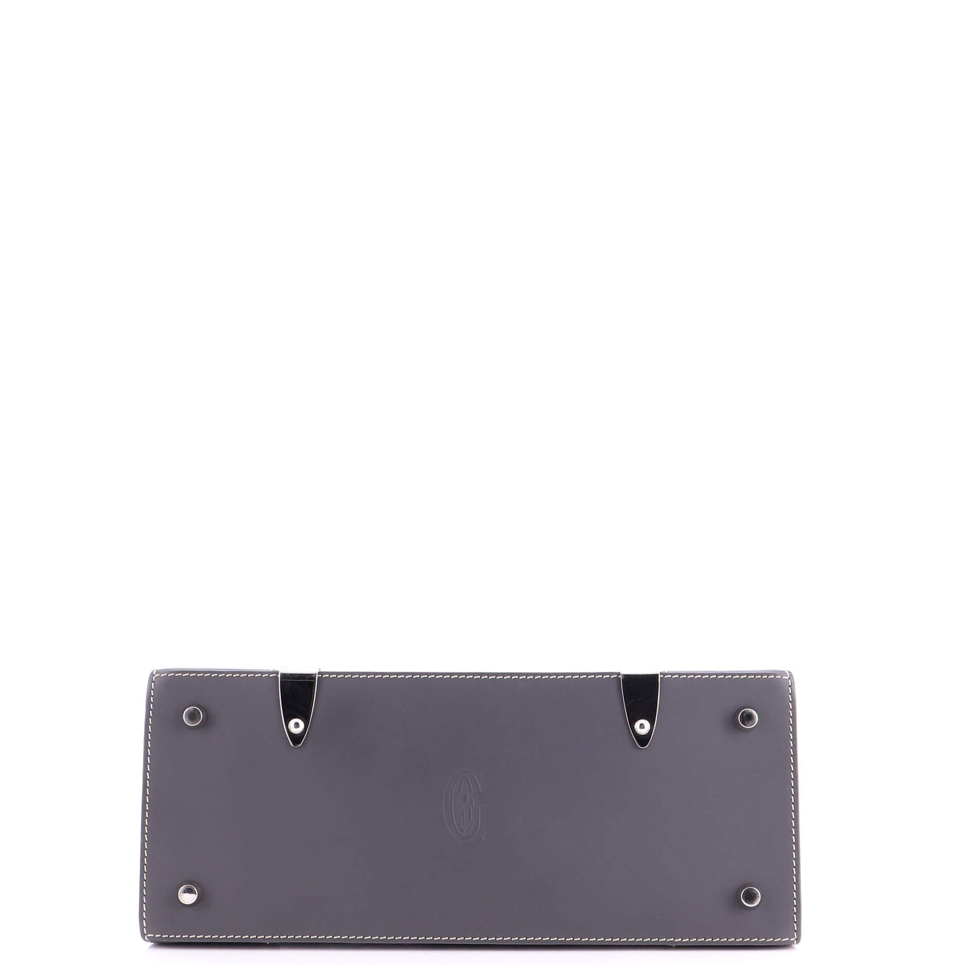 Saigon Top Handle Bag Coated Canvas with Leather PM, Alternate, color, Grey
