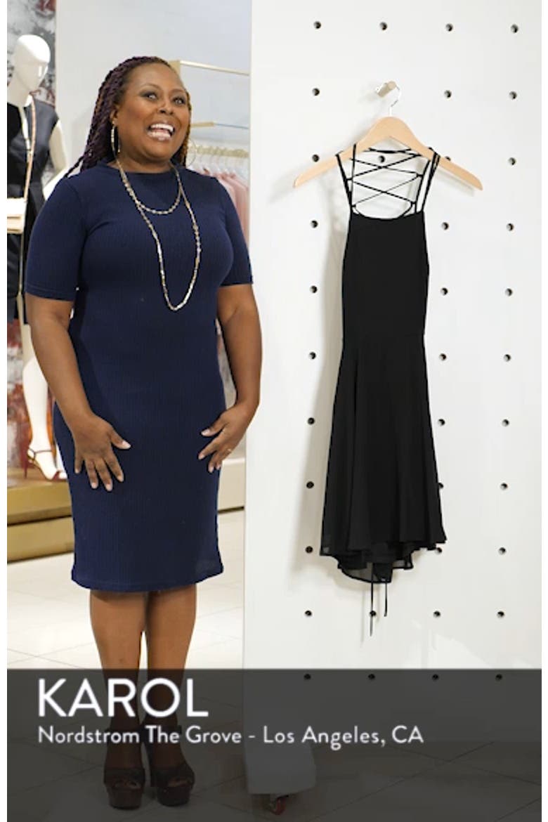 Good Deeds Lace-Up Skater Minidress video