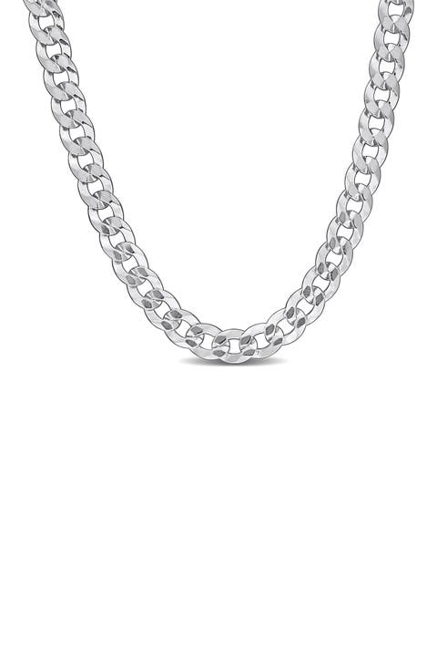 Flat Curb Link Chain Necklace, 5.3mm