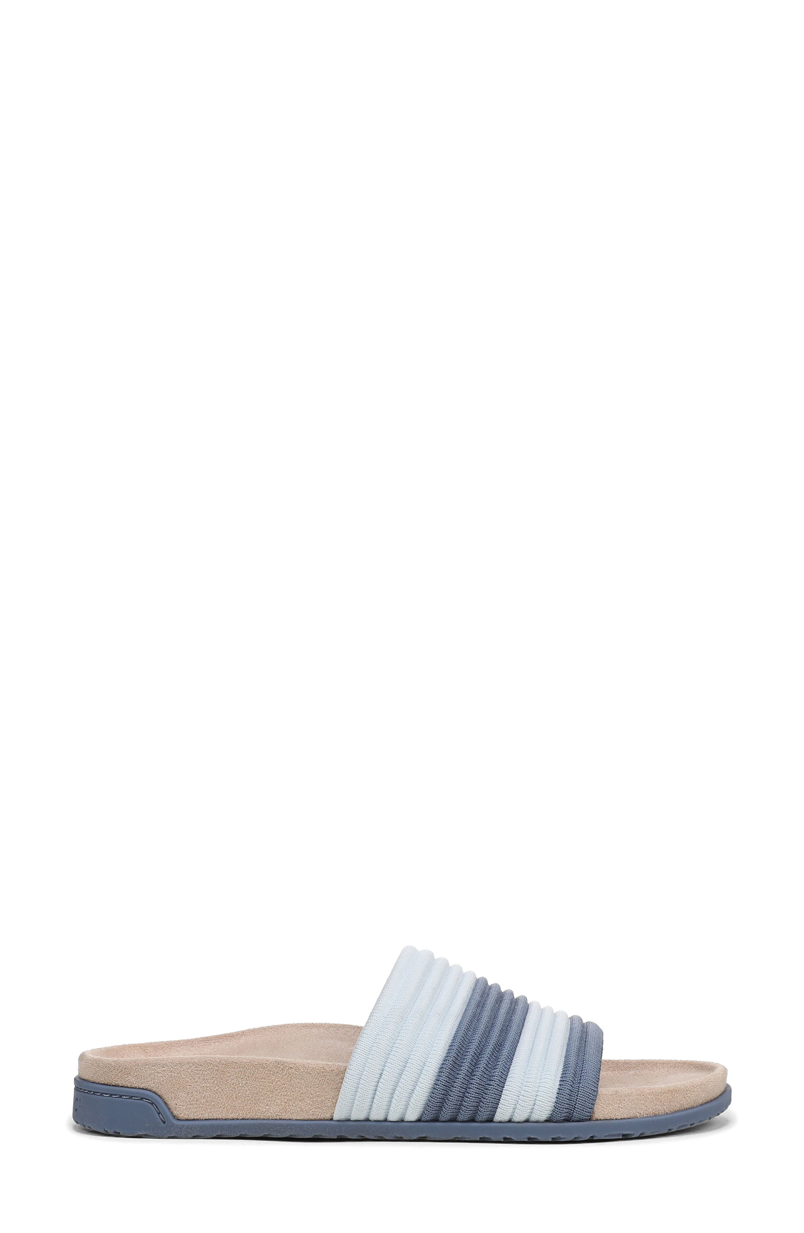 Evie Slide Sandal, Alternate, color, PACIFIC BLUE/ ICE BLUE