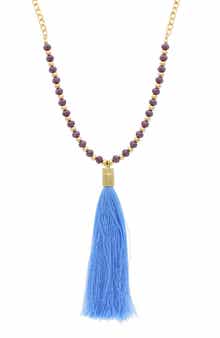 OLIVIA WELLES Janelle Tassel Necklace