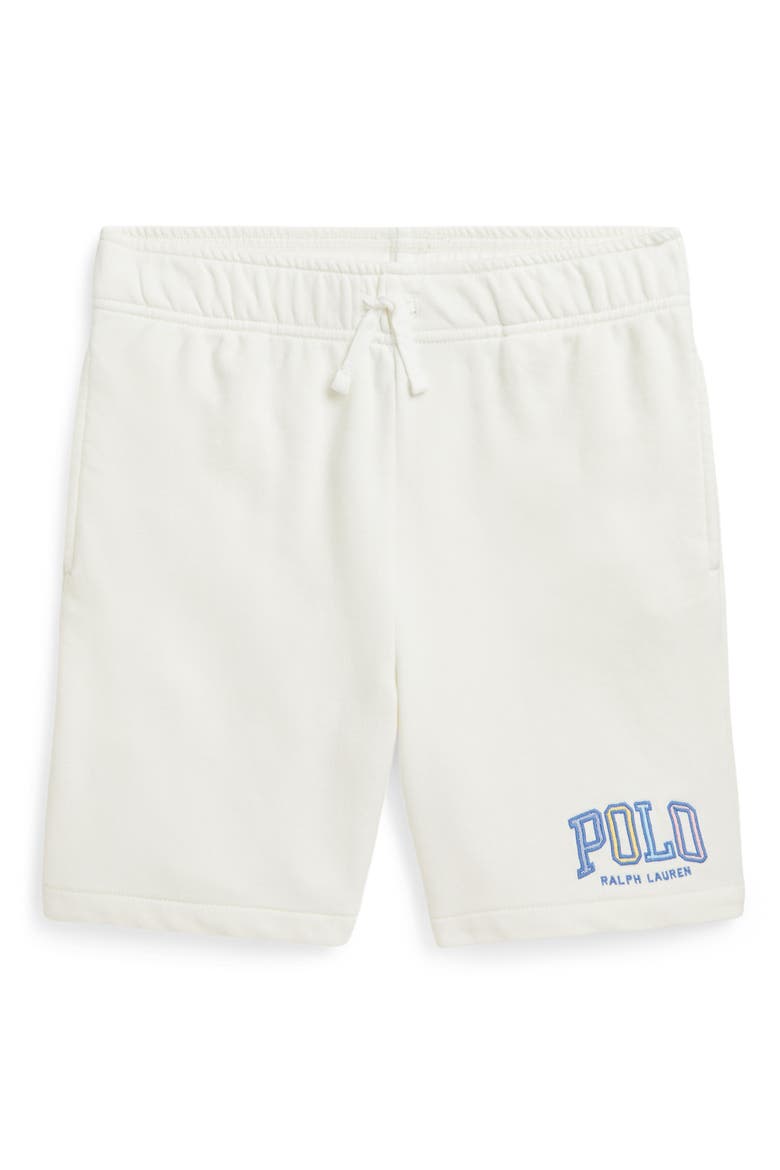 Kids' Easy French Terry Sweat Shorts, Main, color, WHITE