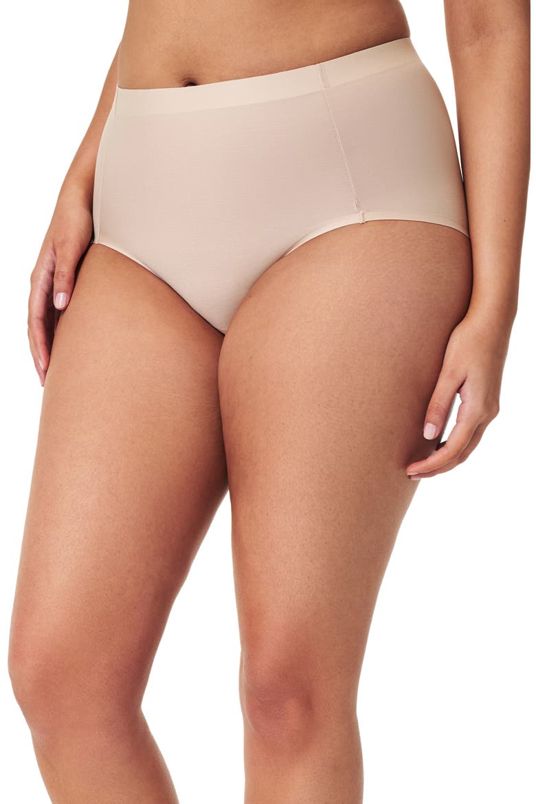 SPANXshape™ Sheer Control Briefs, Main, color, CHAMPAGNE BEIGE